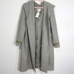 Paradox Green Long Coat Unique Sleeves Size 18W